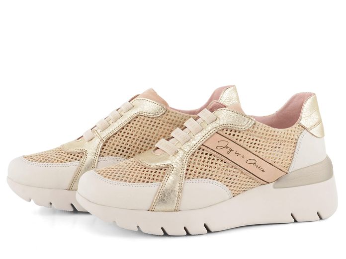 Hispanitas zlaté sneakers polobotky Ruth HV00124