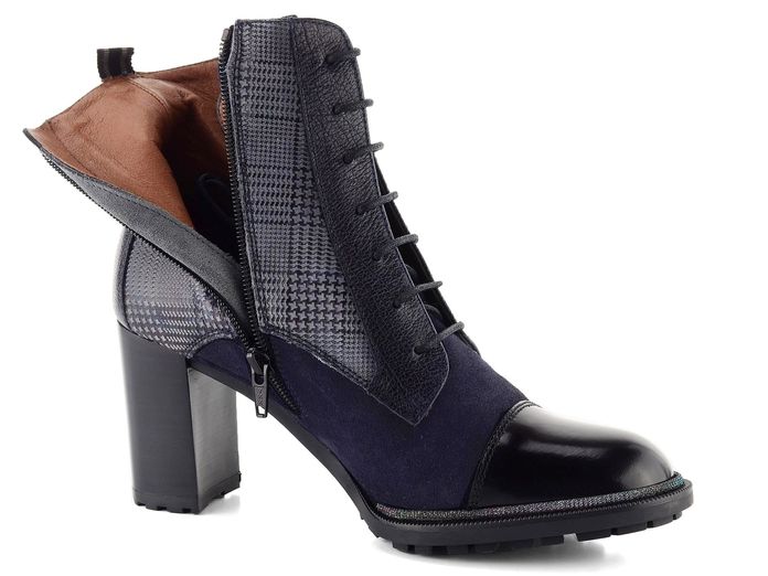 Hispanitas kostkovaný kotník black/marine CHI87724