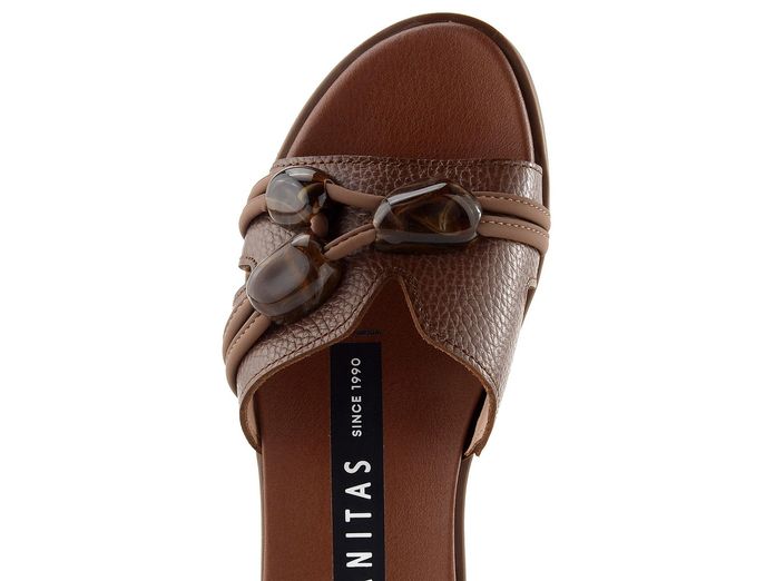 Hispanitas pantofle s ozdobnými kameny Bali Avellana HV264683