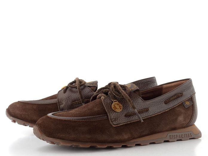 Hispanitas semišové šněrovací polobotky Zinnia espresso HI264908