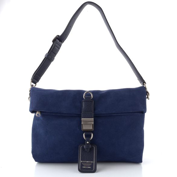 Hispanitas kabelka z recyklované kůže navy blue BI264948
