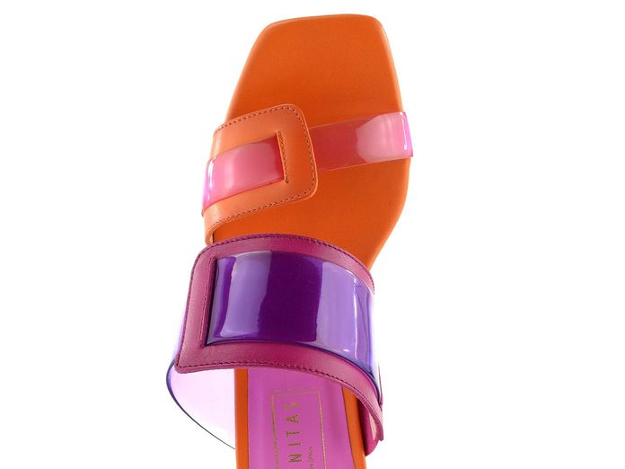 Hispanitas pantofle na podpatku Greta Papaya/Orchid CHV232634