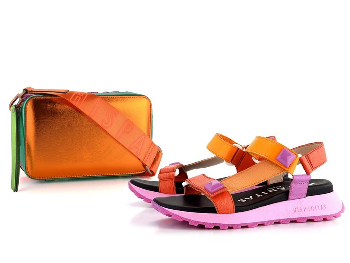 Hispanitas crossbody kabelka Mandarin/Aguamarina/Fucsia BV243248