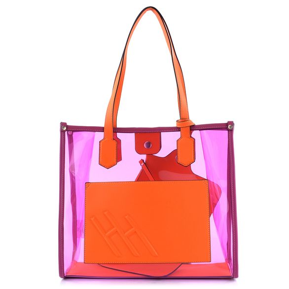 Hispanitas transparentní kabelka s etují Pink/Papaya/Orchid BV232684