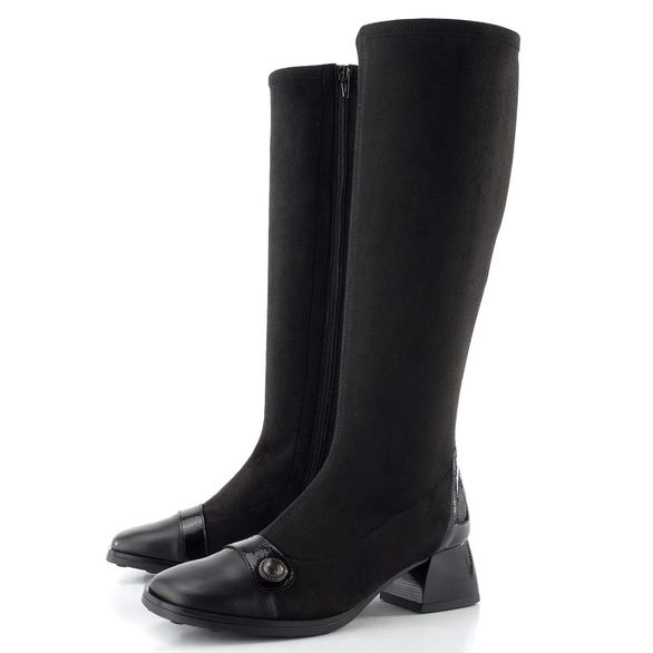 Hispanitas kozačky s pružným lýtkem Marsella black HI254308