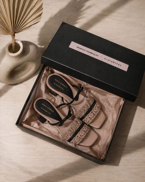 Hispanitas x Marco Rambaldi pantofle na podpatku Goya rose/black