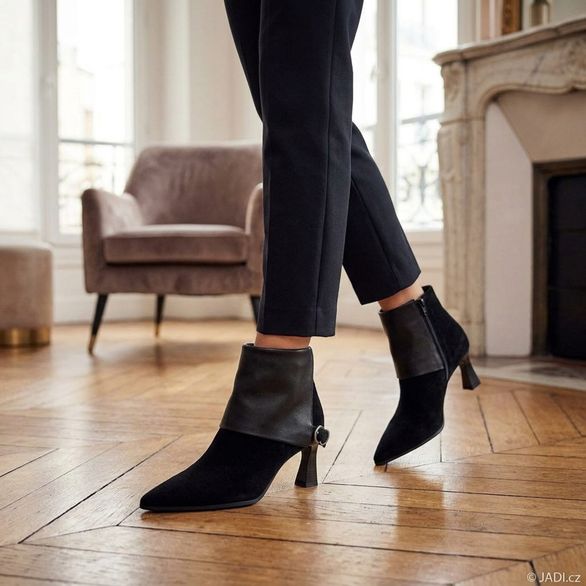 Hispanitas elegantní kotník na podpatku Paris black HI265070