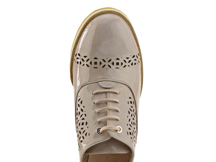 Hispanitas lakované polobotky Nougat HV74893