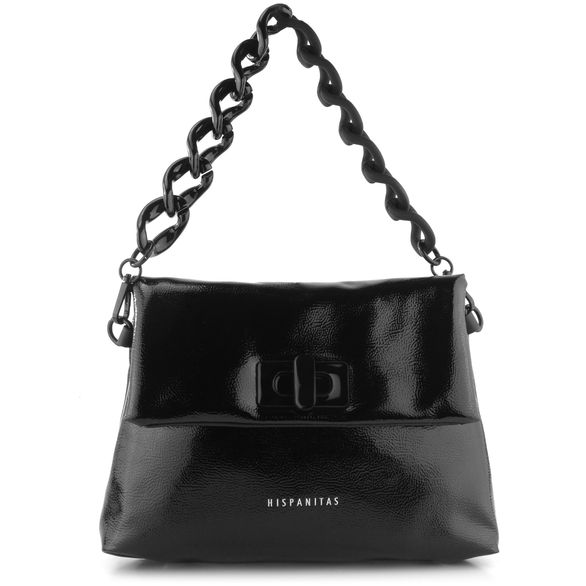 Hispanitas elegantní kabelka s řetízkovým uchem Black BI222142