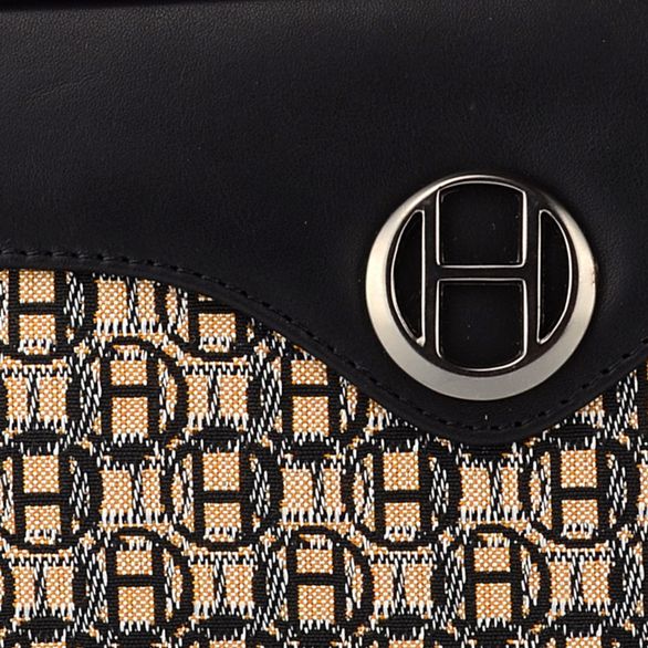 Hispanitas crossbody kabelka vytkávaná černá BI00858