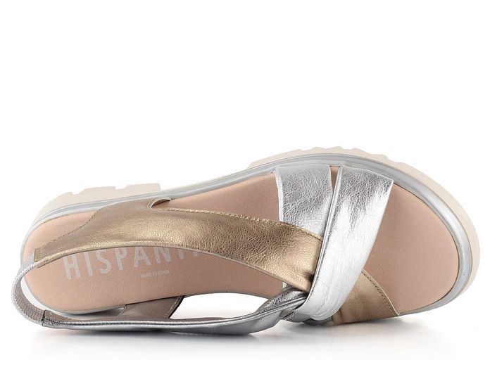 Hispanitas metalické sandály silver/antico/plomo CHV221911