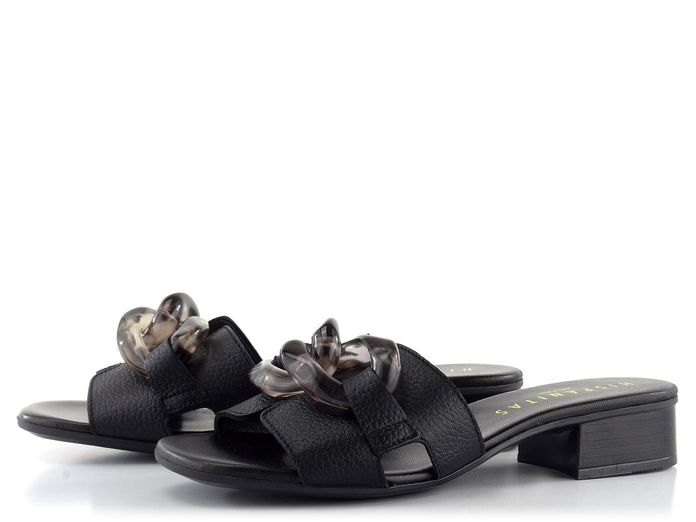 Hispanitas luxusní pantofle na podpatku Lara Black HV232593