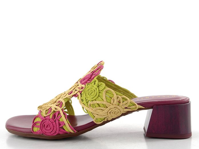 Hispanitas pantofle na podpatku Tulipan Multi Yellow HV264841