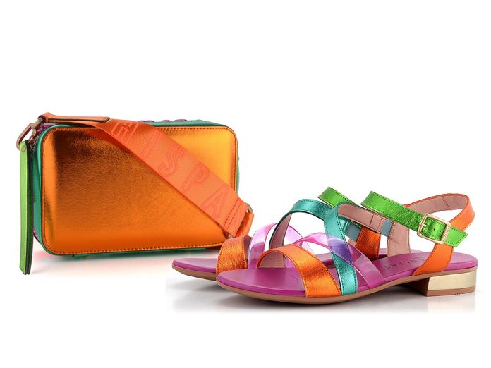 Hispanitas crossbody kabelka Mandarin/Aguamarina/Fucsia BV243248