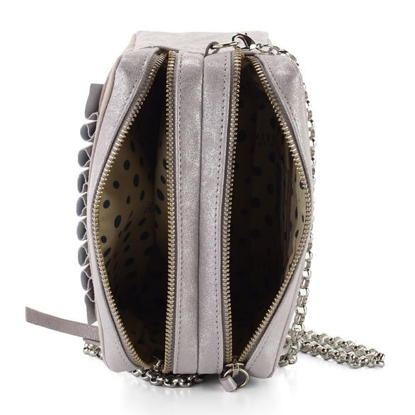 Hispanitas kabelka crossbody s perličkou Nougat