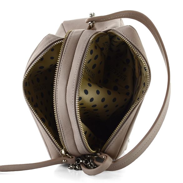 Hispanitas kabelka crossbody s cvočky a kamínky Nougat BV86810