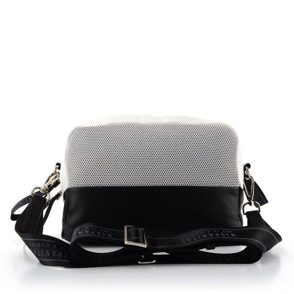 Hispanitas bílo-černá crossbody kabelka sportovní módy BV211131
