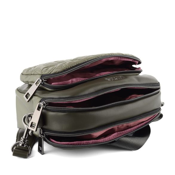 Hispanitas crossbody kabelka kombinovaná army BI00494