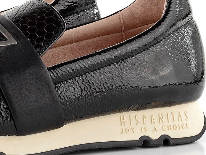 Hispanitas sportovní mokasíny černé/hadinka HI00764