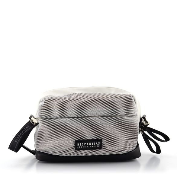 Hispanitas bílo-černá crossbody kabelka sportovní módy BV211131