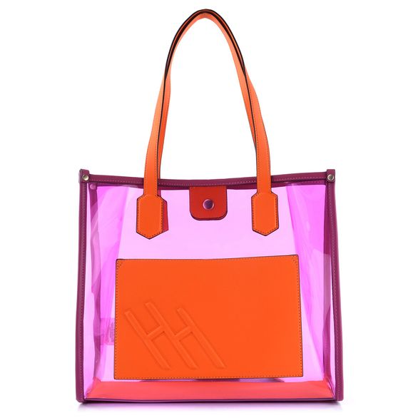 Hispanitas transparentní kabelka s etují Pink/Papaya/Orchid BV232684