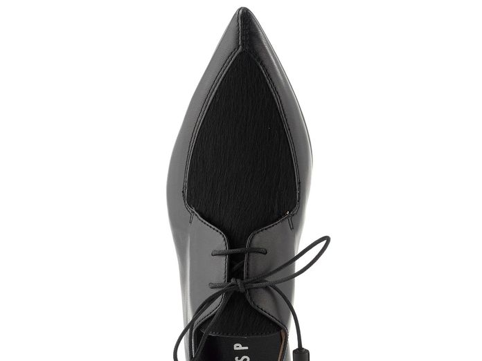 Hispanitas šněrovací polobotky na podpatku Ginebra black HI265156