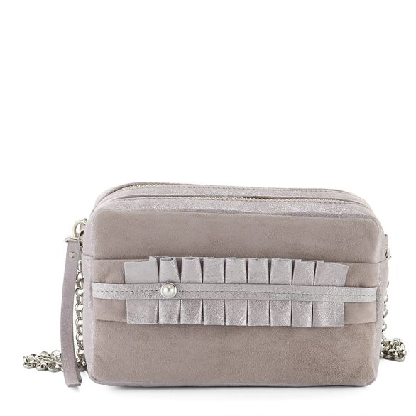Hispanitas kabelka crossbody s perličkou Nougat
