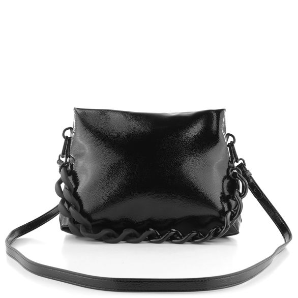 Hispanitas elegantní kabelka s řetízkovým uchem Black BI222142