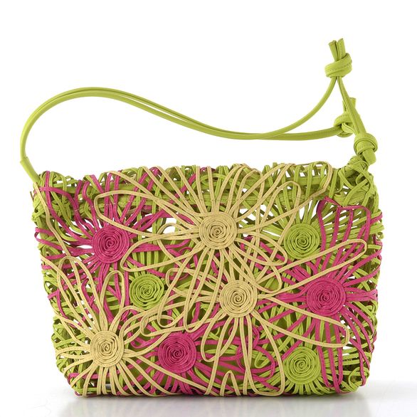 Hispanitas barevná prošívaná kabelka multi yellow BV264729