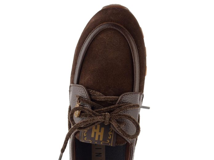 Hispanitas semišové šněrovací polobotky Zinnia espresso HI264908
