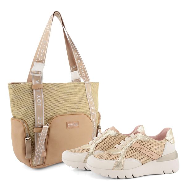 Hispanitas sportovní prostorná kabelka Beige BV00145