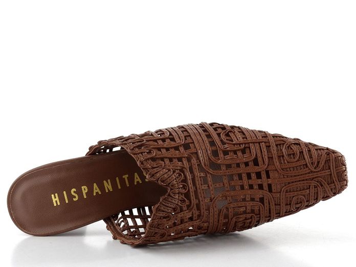 Hispanitas pantofle s podpatkem a plnou špičkou Amapola Avellana HV264789