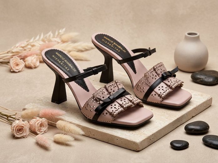 Hispanitas x Marco Rambaldi pantofle na podpatku Goya rose/black