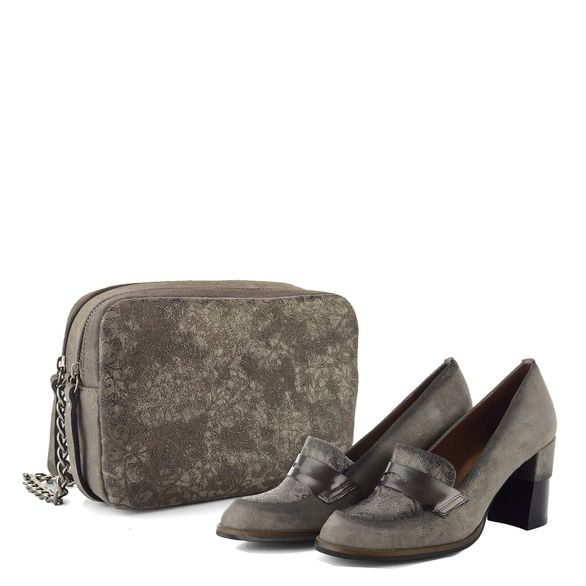 Hispanitas crossbody kabelka brokátová Vison BI75571