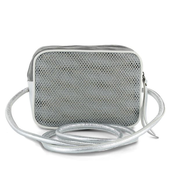 Hispanitas crossbody kabelka šedá metalická BV98596