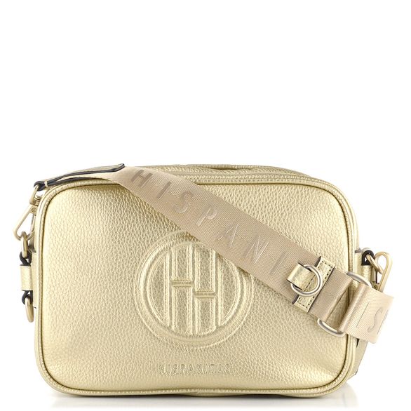 Hispanitas metalická crossbody kabelka s etuí Platino BV232678