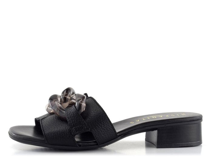 Hispanitas luxusní pantofle na podpatku Lara Black HV232593