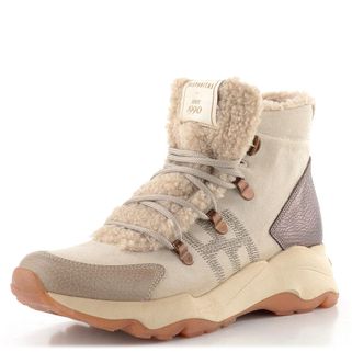 Hispanitas kožený šněrovací kotník nezateplený Nepal topo/cream HI254371