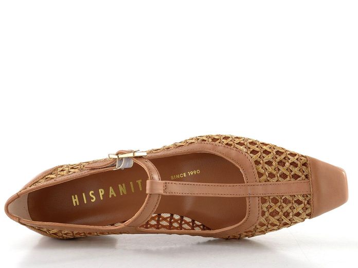 Hispanitas lodičky s nártovým T-páskem Azucena Almond/Desert RHV264625