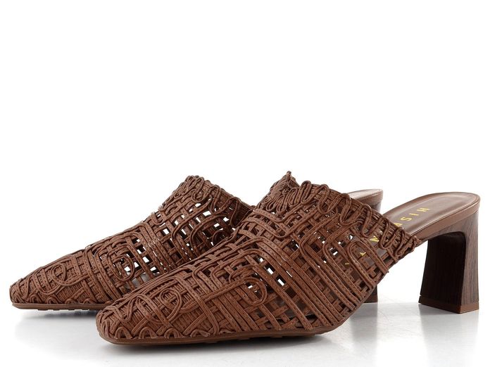 Hispanitas pantofle s podpatkem a plnou špičkou Amapola Avellana HV264789