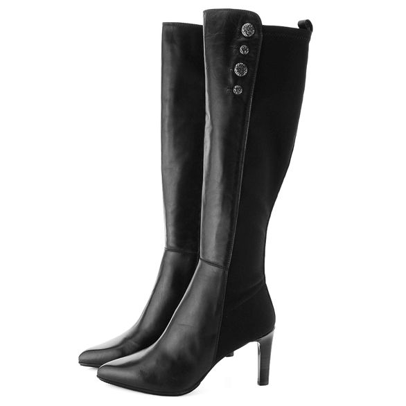 Hispanitas kozačky kombinované s knoflíčky black HI87883