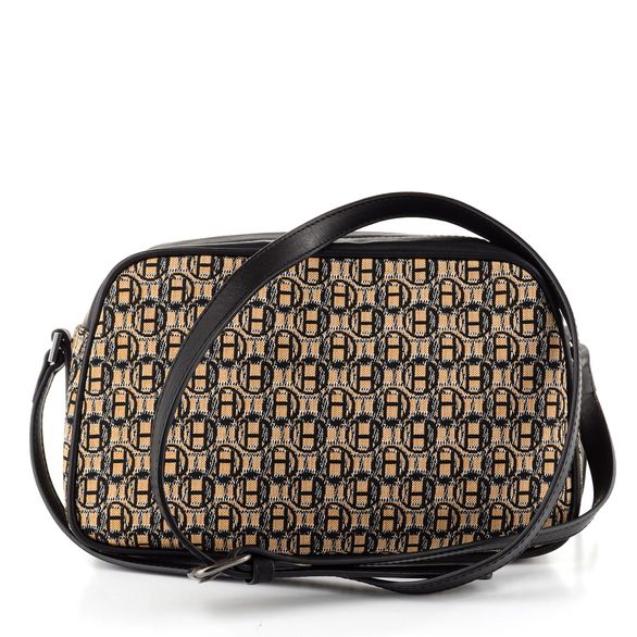 Hispanitas crossbody kabelka vytkávaná černá BI00858