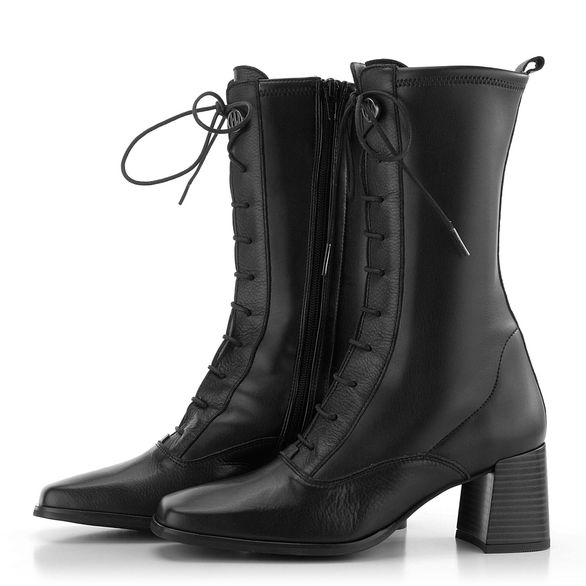 Hispanitas šněrovací kozačky Chiara Black HI211872