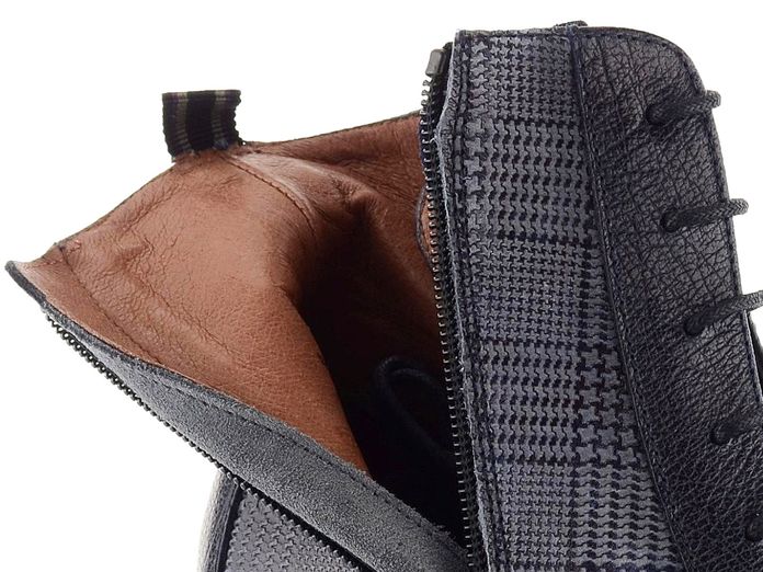 Hispanitas kostkovaný kotník black/marine CHI87724